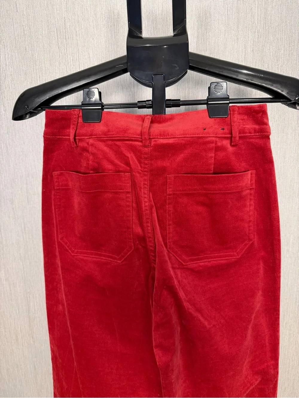 J. Crew Red Velvet Boot-Cut Pants Size 25T